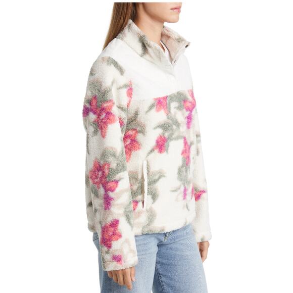 Tommy Bahama Fleece Beachway Blooms 1/4 Snap Pullover Jacket XS NEW $168 - Picture 7 of 8